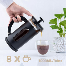 Mini French Press Coffee Maker with 4 Level Filtration System